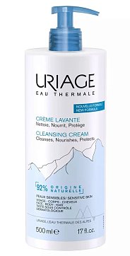Uriage (Урьяж) крем для лица и тела очищающий пенящийся смываемый водой, 500мл