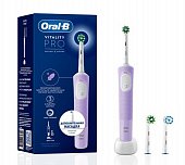 Купить oral-b (орал-би) электрическая зубная щетка vitality pro тип 3708 с зарядным устр., тип 3757, сиреневый с насадкой sensitive clean eb60 в Кстово