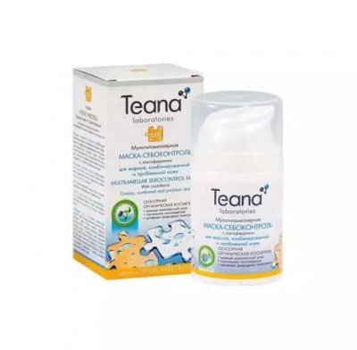 Купить тиана (teana) маска-себоконтроль мультиламеллярная с лактоферрином, 50мл в Кстово