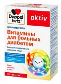 Купить doppelherz activ (доппельгерц) витамины для больных диабетом, таблетки 30 шт бад в Кстово