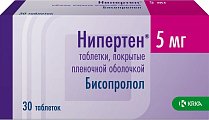 Купить нипертен, таблетки, покрытые пленочной оболочкой 5мг, 30 шт в Кстово