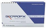 Купить эксфорж, таблетки, покрытые пленочной оболочкой 5мг+160мг, 28 шт в Кстово