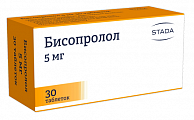 Купить бисопролол, таблетки, покрытые пленочной оболочкой 5мг, 30 шт в Кстово