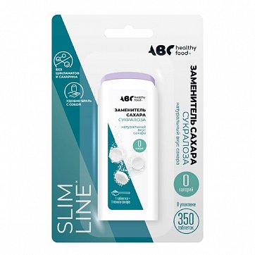 Заменитель сахара Сукралоза ABC Healthy Food таблетки, 350шт