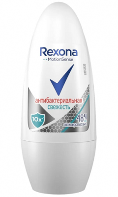 Купить rexona (рексона) дезодорант-ролик антибактериальная свежесть, 50мл в Кстово