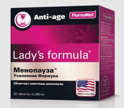 Купить lady's formula (леди-с формула) менопауза усиленная формула, таблетки, 30 шт бад в Кстово