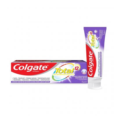 Купить колгейт (colgate) зубная паста total 12 pro-здоровье десен, 75мл в Кстово