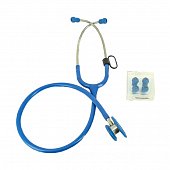 Купить стетоскоп amrus (амрус) 04-ам511 delux медицинский двухсторонний педиатрический, синий в Кстово