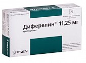 Купить диферелин, лиофилизат для приготовления суспензии для в/мышечного и п/кожного введения пролонг действия 11,25мг, флакон в Кстово