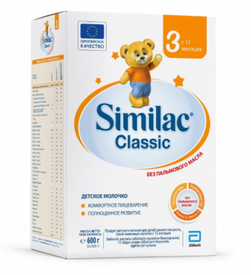 Купить симилак (similac) 3 классик смесь детское молочко, 600г в Кстово