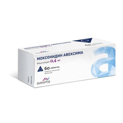 Купить моксонидин-авексима, таблетки, покрытые пленочной оболочкой 0,4мг, 60 шт в Кстово