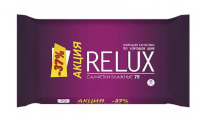 Купить relux (релюкс) салфетки влажные освежающие 72шт в Кстово