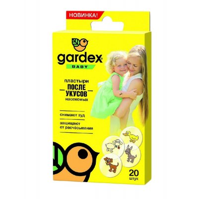 Купить пластырь gardex baby (гардекс) после укусов насекомых, 20 шт в Кстово