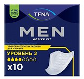 Купить tena (тена) прокладки, men active fit уровень 2, 10 шт в Кстово