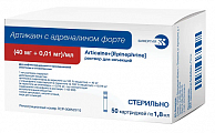 Купить артикаин с адреналином форте, раствор для инъекций 40мг/мл+0,01мг/мл картридж 1,8мл 50шт в Кстово