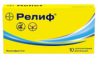 Купить релиф, суппозитории ректальные 5мг, 10 шт в Кстово
