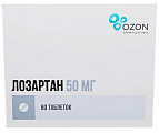 Купить лозартан, таблетки, покрытые пленочной оболочкой 50мг, 60 шт в Кстово