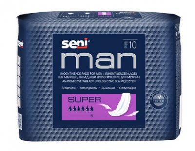 Купить seni men (сени мэн) вкладыши урологические для мужчин супер 10шт в Кстово