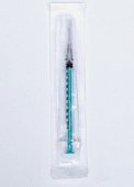 Купить шприц 1мл инсулиновый 100ин/ед (трехкомпонентный) стерильный с иглой луер 0,4х12мм премиум, 100 шт в Кстово