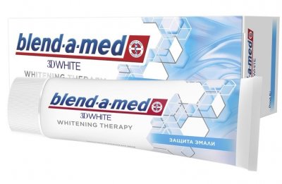 Купить бленд-а-мед (blend a med) зубная паста 3d вайт whitening therapy защита эмали 75мл в Кстово