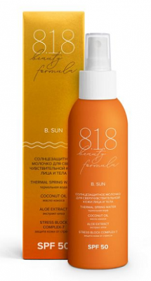 Купить 818 beauty formula молочко солнцезащитное для сверхчувствительной кожи лица и тела spf50, 150мл в Кстово