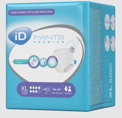 Купить айди (id) pants premium подгузники-трусы для взрослых размер xl 10шт в Кстово
