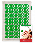 Купить аппликатор массажер медицинский тибетский на мягкой подложке 41х60 см, зеленый в Кстово