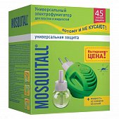Купить mosquitall (москитолл) универсальная защита фумигатор+жидкость 45ночей в Кстово