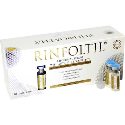 Купить ринфолтил (rinfoltil) липосомальная сыворотка против выпадения волос для женщин и мужчин, 30 шт в Кстово
