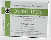 Купить эуфиллин, раствор для внутривенного введения 24 мг/мл ампулы 10мл 5шт в Кстово