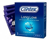 Купить contex (контекс) презервативы long love продлевающие 3шт в Кстово