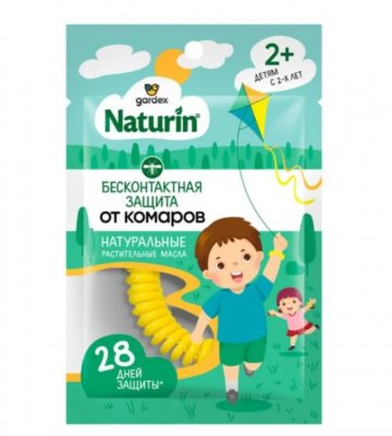 Купить gardex naturin (гардекс) браслет репеллентный от комаров, для взрослых и детей с 2 лет, 1 шт. в Кстово