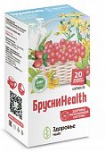 Купить брусниhealth - травяной сбор для здоровья мочеполовой системы фильтр-пакеты 1,5г 20шт. бад в Кстово