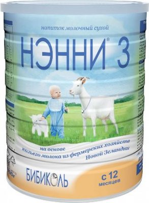 Купить нэнни 3 смесь на основе натурального козьего молока с пребиотиками с 12 месяцев, 800г в Кстово