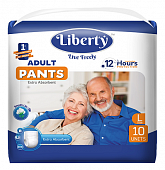 Купить liberty premium pants (либерти премиум пантс) подгузники-трусики для взрослых одноразовые l 10шт в Кстово